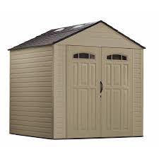 rubbermaid gable resin storage shed at