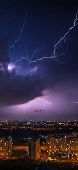 purple lightning wallpapers and