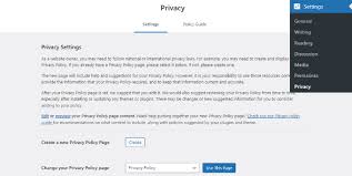 how to add a privacy policy in wordpress