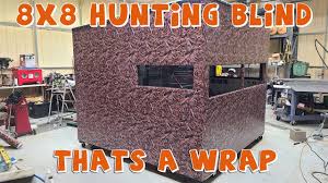 rubber roofing 8x8 deer box blind