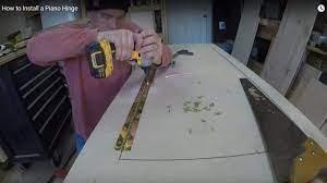 how to install a piano hinge you