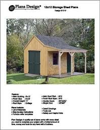 Cottage Cabin Shed With Porch Plans