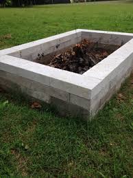 Make sure that every row of blocks are systematically aligned. Our Firepit Made It With 4 Rows 16 Blocks Per Row The Blocks Are From Lowes Called Solid Cap Conc Cinder Block Fire Pit Backyard Fire Outdoor Fire Pit Kits