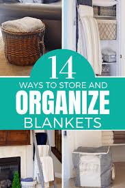 genius ways to and organize blankets