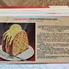 duncan hines lemon supreme pound cake