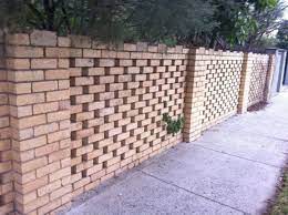 Brick Fence Stone Wall Design Brick Wall