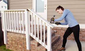 how to replace a deck stair railing