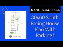 30x60 South Facing House Plan With