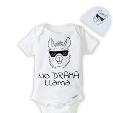 Amazon Com Bubbles Baby Bodysuits No Drama Llama Baby