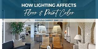 how lighting affects floor and paint