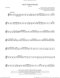 remix sheet for recorder solo