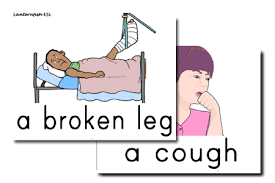 Learn illness and disease names with pictures and examples to improve and enhance your vocabulary in english. Large Health Illness And Injury Flashcards