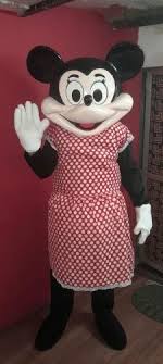 fiber head minnie mouse mascot costume