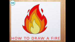 Welcome to drawing easy cartoon. How To Draw A Fire How To Draw Flame Youtube