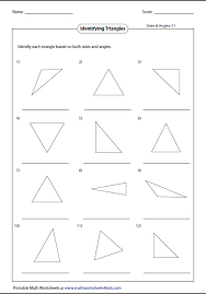 The answer key is included with the math worksheets as it is created. Identifying Types Of Triangles Triangle Worksheet Triangle Worksheets Worksheets
