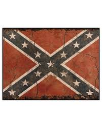 rustic confederate battle flag area rug
