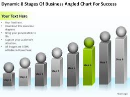 Business Plan Diagram Dynamic 8 Stages Of Angled Chart For