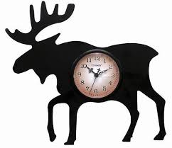 Moose Silhouette Wall Clock 75143