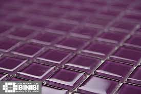 Purple Glass Mosaic Tiles Bathrooms