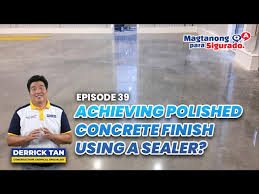 Polished Concrete Finish Using A Sealer