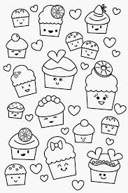 Drucken sie sie alle kostenlos aus. Printable Kawaii Valentine Cupcake Coloring Poster Poofy Cheeks Malvorlage Einhorn Ausmalbilder Ausmalen