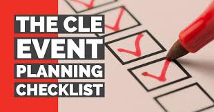 the cle event planning checklist cle