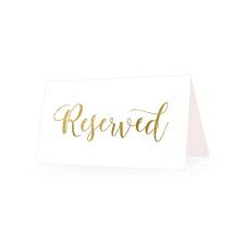 Amazon Com 25 Gold Vip Reserved Sign Tent Place Cards For Table At