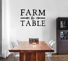 Farm To Table Vinyl Decal Farmhouse