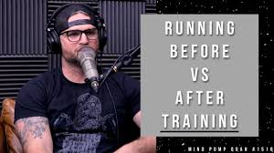 run a mile before or after training