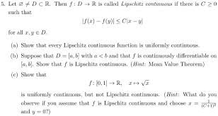 is called lipschitz continuous if there