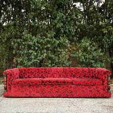 I gave the link of you're page in the comment, sorry, i didn't ask the permission before ^.^'. 70 S Retro Red And Black Floral Sofa Couch Vintage Sofa Floral Sofa Red Couch