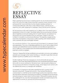 free printable reflective essay