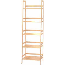 Oak Wood Plant Stand Ladder Shelf
