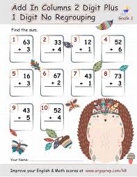 All worksheets are printable pdf documents with answer pages. Hedgehog Helps With Two Digit Addition Argoprep