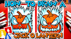 how to draw a scary jack o lantern