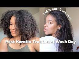 first wash day after keratin treatment