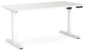 With exceptional stability, looks and speed, the standing desk makes an active workday easy. Agile Electric Height Adjustable Standing Desk White Frame Office Stock