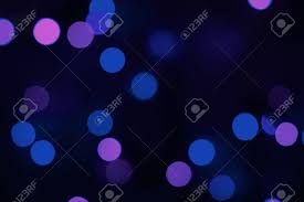 Blurred Or Out Of Focus Blue And Purple Coloured Fairy Lights
