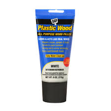 This can was about $9.50 at home depot. Dap Plastic Wood 6 Oz White Latex Wood Filler 00585 The Home Depot