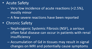gadolinium safety questions and