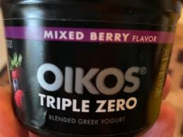 oikos triple zero yogurt nutrition