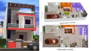 800sqft house plan car parking with