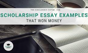 scholarship essay exles that won