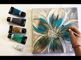 Abstract Flower Painting Demonstration
