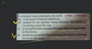 reference frame attached to the earth