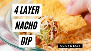 4 layer dip with sour cream salsa