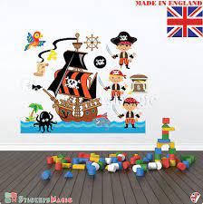 Pirate Ship Wall Stickers 100