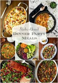 make ahead dinner party meals the