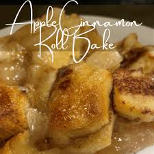 2 ing apple cinnamon roll bake
