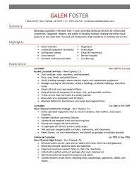 ahave a sample resume janitorial resume percent supervisor Sample     